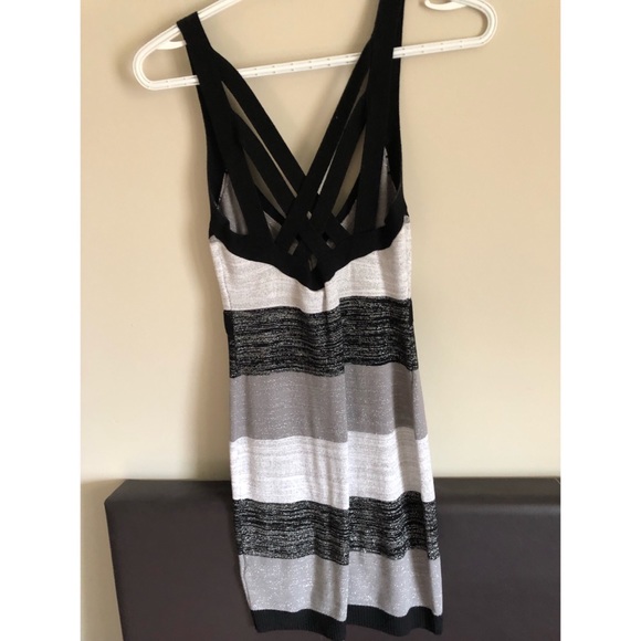 Black and silver bandage dress - Picture 6 of 8